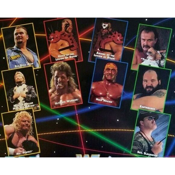 WF WrestleFest Arcade FLYER Original Game Hulk Hogan Wrestling Retro Vintage Art - Picture 2 of 5